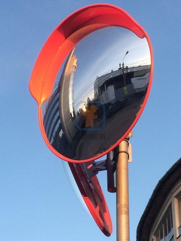 Дорожное сферическое зеркало ЗС-800, зона выезда Газпром Межрегионгаз Ярославль