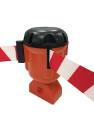 Вытяжная лента для ограждения "Солдатик" тип 3 красно-белая 9м Вытяжная лента для ограждения "Солдатик" тип 3 красно-белая 9м