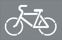 Трафарет дорожный для нанесения разметки «Велосипед» 1.23.3 Трафарет дорожный для нанесения разметки «Велосипед» 1.23.3