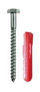 Шуруп-дюбель пластик 10х100мм. Купите по выгодной цене напрямую от производителя! Шуруп-дюбель пластик 10х100мм