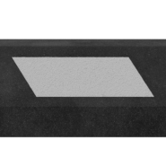 Светоотражатель самоклеящийся белый 144х60х52 параллелограмм