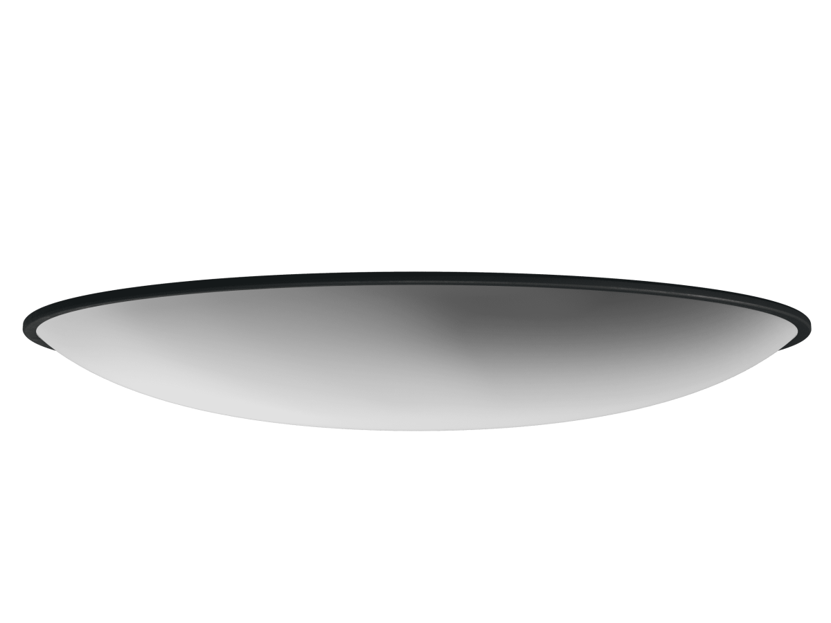 Сферическое зеркало для помещений круглое на гибком кронштейне 600мм вид сбоку