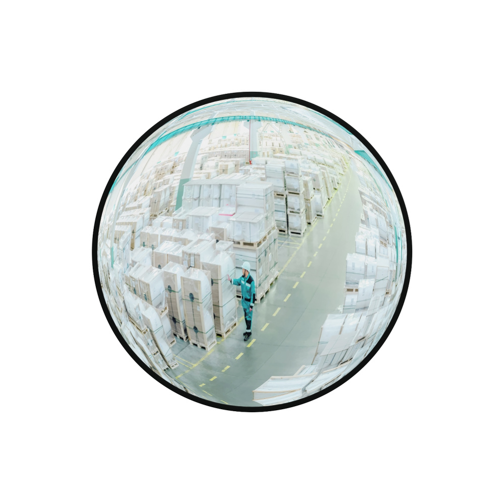 Сферическое зеркало для помещений круглое на гибком кронштейне 600мм