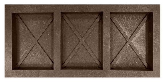 Бордюр полимерно-песчаный коричневый 500х240х50 мм