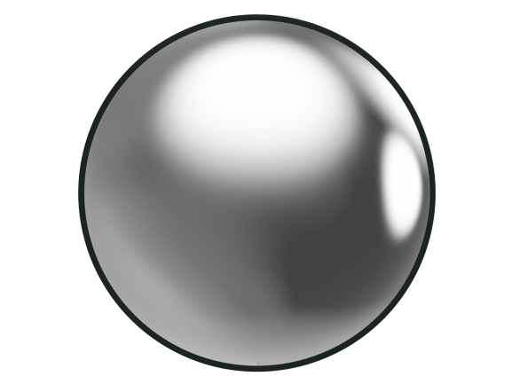Сферическое обзорное зеркало для помещений круглое на гибком кронштейне 600мм