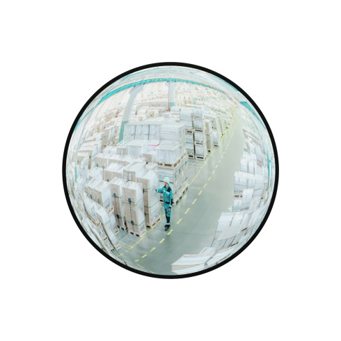 Обзорное сферическое зеркало для помещений круглое на гибком кронштейне 700мм