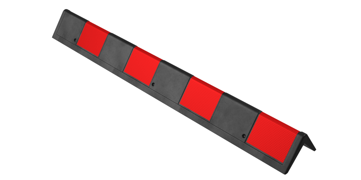 ДУ-12 Отбойник угловой резиновый красно-черный