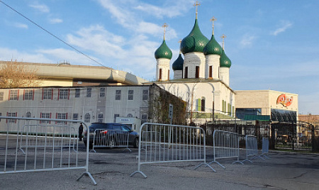 Ограждение участка производства строительных работ