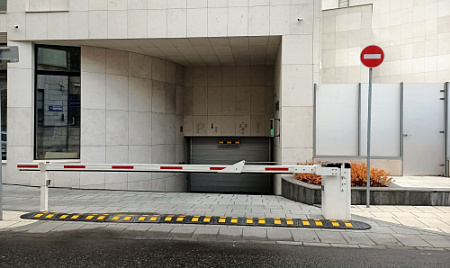 Обустройство въезда в подземный паркинг