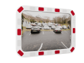 Уличное дорожное зеркало со светоотражающей окантовкой прямоугольное 400*600
