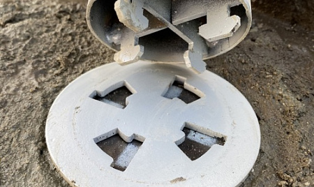 Ограждение опасной зоны в зимний период