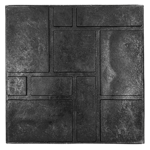 Тротуарная плитка полимерпесчаная 333х333х25 мм черная (темно-серая)