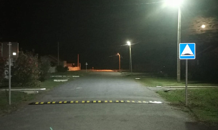 Установка лежачего полицейского в частном секторе