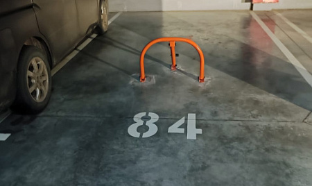 Монтаж блокираторов на подземной парковке ЖК «Загородный квартал»