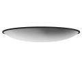 Обзорное зеркало для помещений круглое на гибком кронштейне 700мм вид сбоку