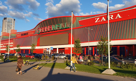 Обустройство паркинга в торговом центре