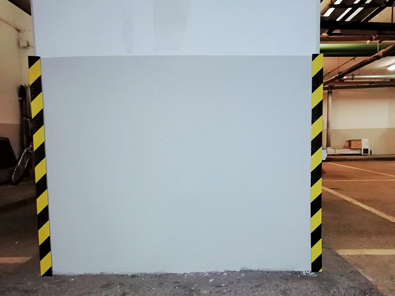 Защита углов демпферами из вспененного полиэтилена Защита углов демпферами из вспененного полиэтилена