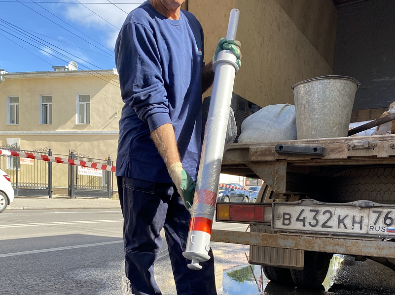 Съемный парковочный столбик Съемный парковочный столбик