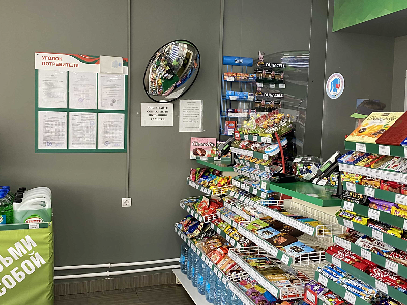 Зеркало сферическое антикражное в прикассовой зоне магазина Зеркало сферическое антикражное в прикассовой зоне магазина