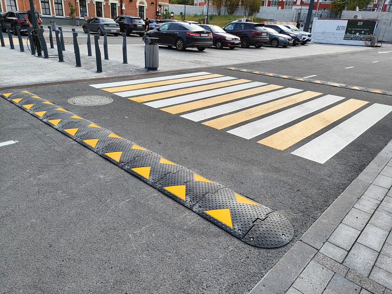 Пешеходный переход, оборудованный ИДН-500 композит Пешеходный переход, оборудованный ИДН-500 композит