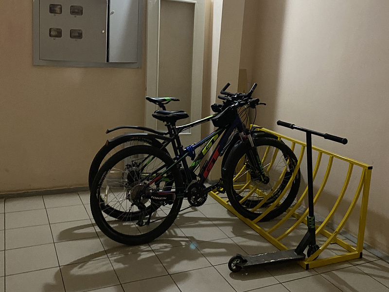 Велопарковка из нержавеющей стали Велопарковка из нержавеющей стали