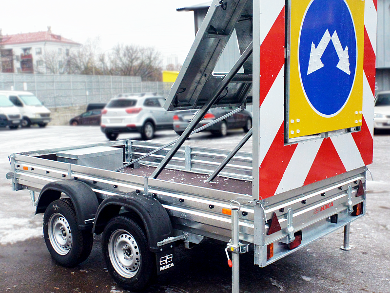 Передвижной щит прикрытия с одним знаком Передвижной щит прикрытия с одним знаком